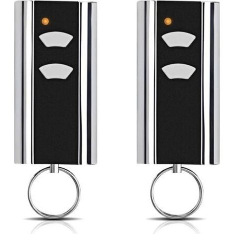 Set mit 2 Ersatzteilen für Normstahl Handsender – Garagentoröffner – 433,92 MHz – 2 Kanäle – Kompatibel mit Normstahl Entrematic RCU 433-2, RCU 433-4, EA433 2KM, EA433 (1/5)