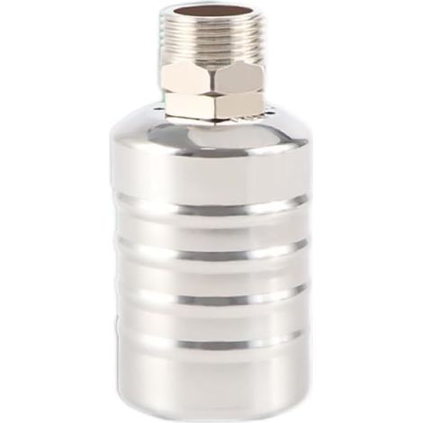 Válvula de agua, controlador de mini válvula de flotador, acero inoxidable 304, mini válvula de flotador autocomprobante (6 puntos, entrada superior). (1/4)