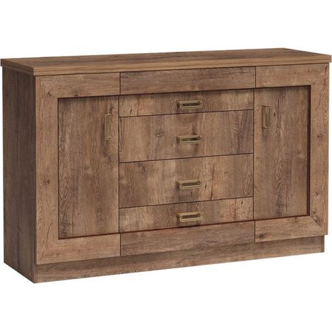 Sideboard 140cm Lefkas Eiche, TEORA-161 (1/4)
