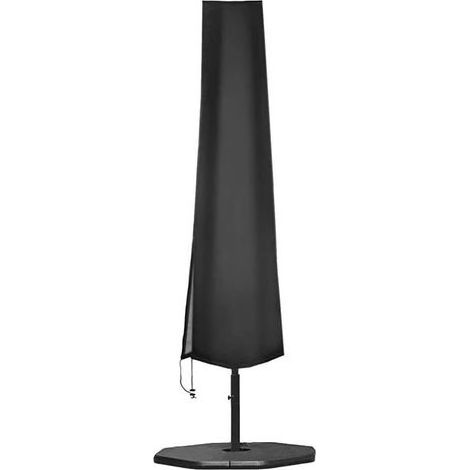 Housse de Protection pour Parasol Déporté, pour Parasol de Jardin à Mât Excentré en 210D Oxford Imperméable Résistant à UV avec Fermeture à glissière et Sac de Rangement (190x50x30cm) (1/5)