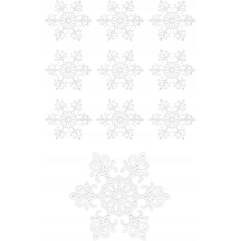 Colgante de copo de nieve para ventana, copo de nieve para decoración, 10 piezas (1/5)