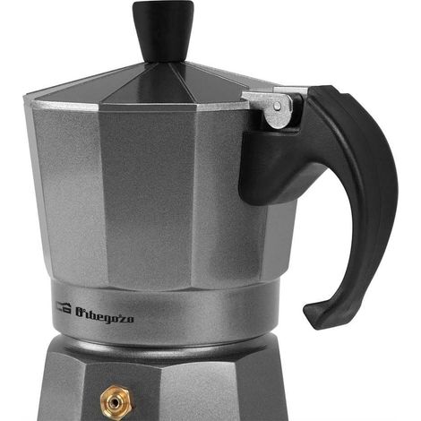 Cafetera Italiana Orbegozo KFS 620 6 Tazas Aluminio Gas y Vitro