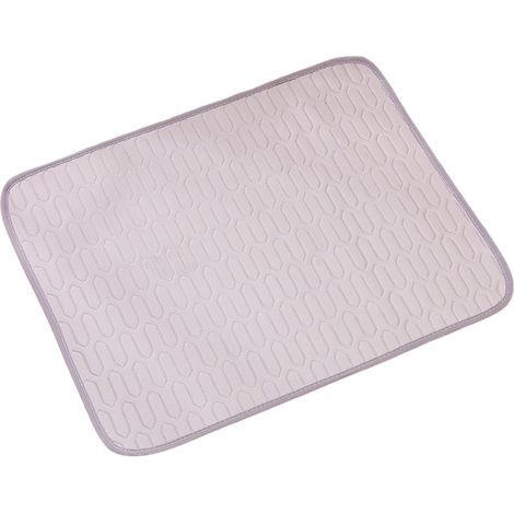 BEBUSINGOTO XL (100 x 70 cm) Kühlmatte für Hunde und Katzen – Ideal für den Sommer – Selbstkühlend – Waschbar – Wasserdicht – Rutschfest – Komfortabel – Grau