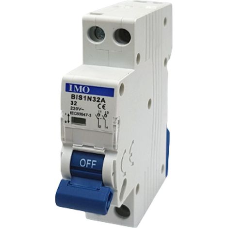 Bis1n32a Imo - Interrupteur Modulaire On/off - 2p - 32a - 230vca - 1 Module