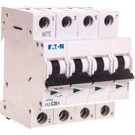 Leistungsschalter 4P C 20A 15kA AC FAZ C20/4 279062