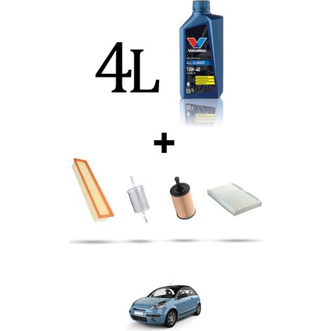 Kit tagliando 3 FILTRI e 4L OLIO compatibile con Citroen C3 Pluriel 1.6 16v 80kw dal 2003 (1/5)