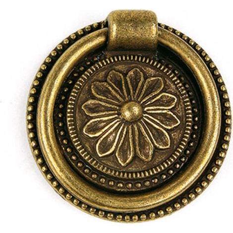 Anilla en zamak con acabado cuero, dimensiones: 46x46x10mm, Ø: 46mm -