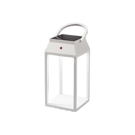 Lampe Solaire Et Rechargeable Intérieur/Extérieur Lanterna Par Perenz Blanc Mat (1/3)