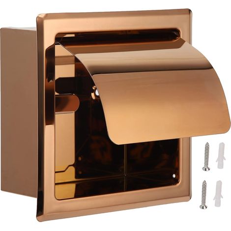 Porte-papier toilette mural, étagère en acier inoxydable, gain de (1/5)