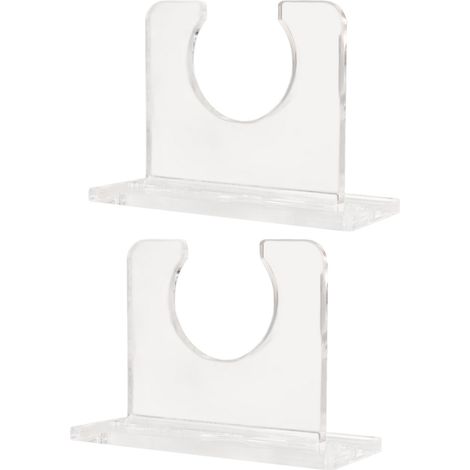 Lot de 2 supports pour battes de baseball à présentation verticale, robustes, en acrylique. Support mural pour battes de baseball. (1/5)