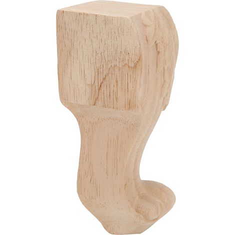 Quatre pieds de meuble sculptés, adaptés aux canapés, armoires, tables basses, hôtels, etc., dimensions 12 x 6 cm. (1/4)