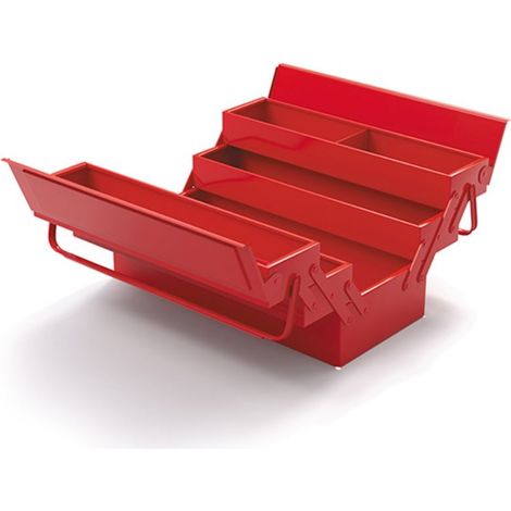 WERKZEUGKASTEN 5 KOMPONENTEN 16L ROT - SORI - DIM 430 x 200 x 200MM - 782200