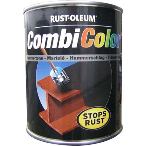 Rust-Oleum CombiColor peinture métal antirouille blanc martelé 750 ml (1/2)