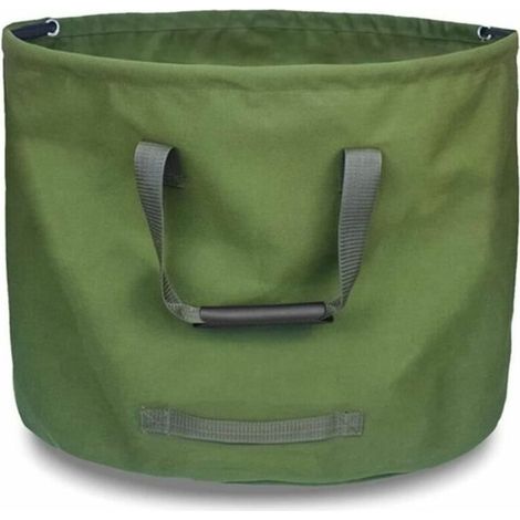 Sac de jardin 125L Sac poubelle de jardin en toile robuste Grand sac étanche avec poignée propreté
