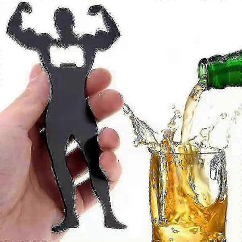 Ouvre-bouteille portable en alliage d'aluminium, porte-clés léger, adapté à la bière, ouvre facilement les capsules, idéal pour la maison, les fêtes, le camping et autres occasions. (1/4)