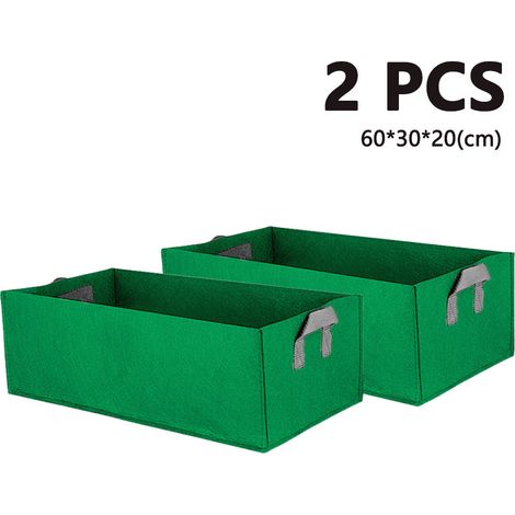 Lot de 2 sacs de culture non tissés avec poignées pour pommes de terre, tomates et fraises (1/5)