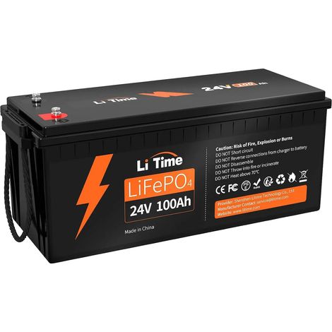 Batería de larga duración, 15000 ciclos, alta densidad energética, ideal para autocaravanas, embarcaciones y sistemas solares. AGM, color negro. (1/5)