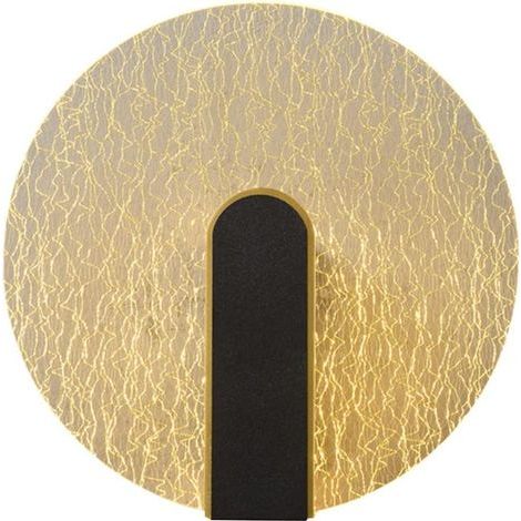 Applique Murale Interieur Vintage, Applique Murale Acrylique, Applique Murale Doré, Lampe Ronde, Lampe Murale LED (lumière trichromatique) (1/5)