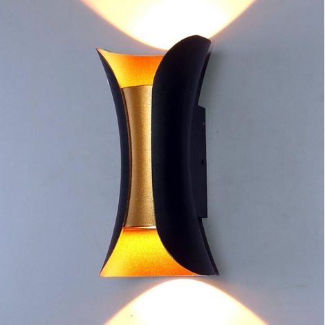 Modern 10W Indoor/Outdoor Wall Light, Up/Down Metal Wall Lamp, 3000K Warm White, Decorative Interior Light for Bedroom, Home, Hallway, Living Room (1/5)