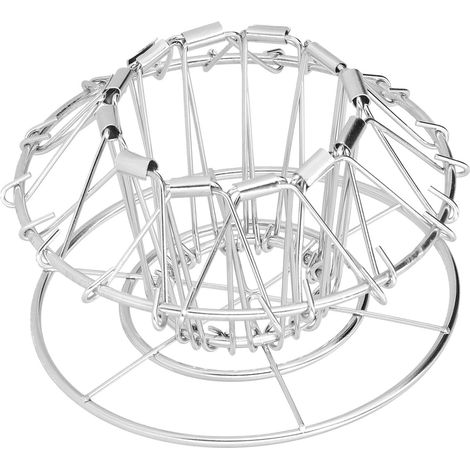 Support pour filtre à café artisanal, type goutte-à-goutte, 3 trous, pliable, en acier inoxydable, porte-filtre à café type gâteau (argenté) (1/5)