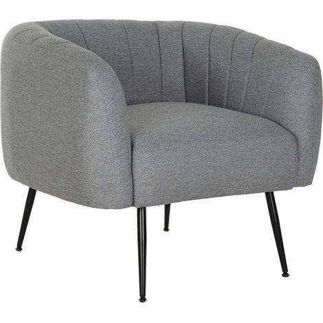 Fauteuil gris élégant confort pour salon moderne - Gris anthracite contemporain (1/5)