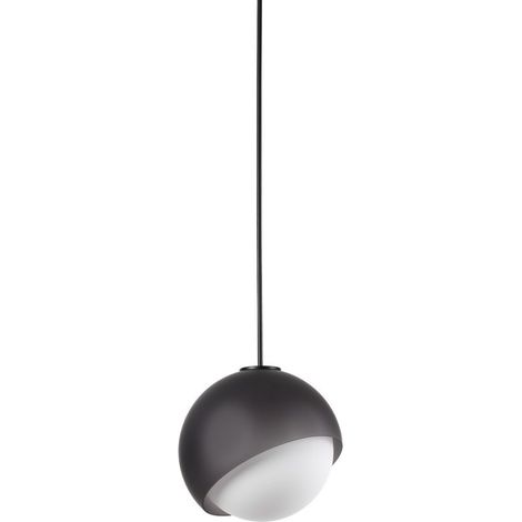 Ideal Lux BLOOM Suspension globe de 12 cm, noire, 1 x E27 (1/2)