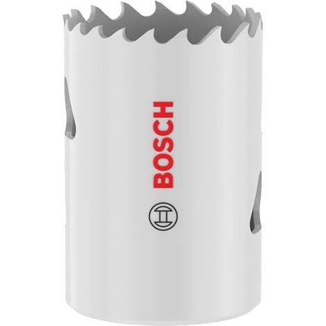 Bosch 1x Sierra de agujero para múltiples materiales roscados (para acero, placas de yeso, Ø 33 mm, accesorios profesionales taladros)