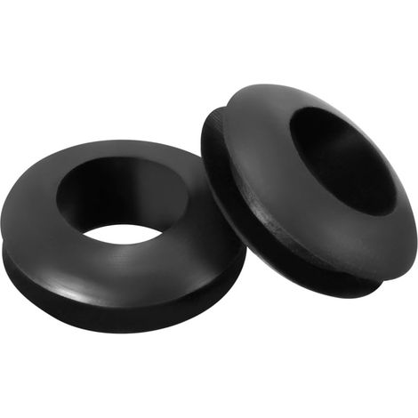 Passe Fil Caoutchouc Oeillet Passe Câble Protecteur Huile Resistant 7mm Noir 100Pcs (1/3)