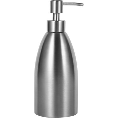 Seifenspender aus Edelstahl mit großem Fassungsvermögen (500 ml), Flüssigseifen-Pumpspender für Schaumseife und Handseife, für Küche und Bad (1/5)