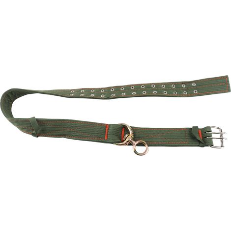 Collier pour vache, réglable, en toile 4 couches, avec boucle métallique 2 rangées, pour cheval, mouton, bovin et chien. Taille M. (1/5)