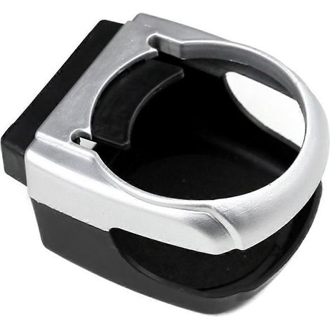Porte-gobelet de voiture, support de boisson en plastique pour véhicule, porte-bouteille d'eau à fixer sur la voiture-8.5X8cm-Silver