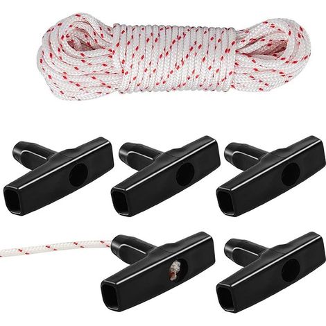 Cuerda de tracción (3,5 mm x 10 m) con asa, para cortacésped, motosierra, desbrozadora y motor universal. (1/5)