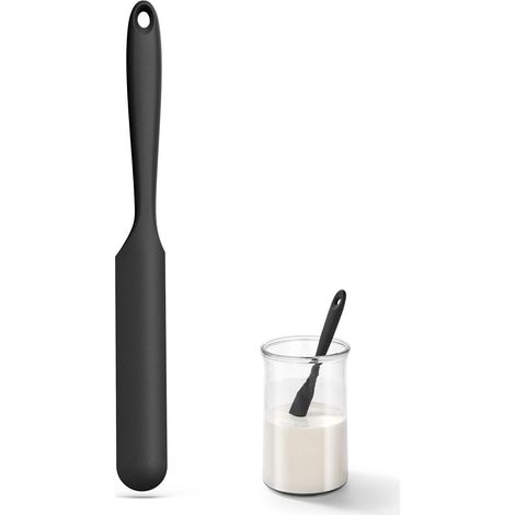 Schmaler Silikonspatel hitzebeständig bis 315°C für Sauerteig & kleine Gläser