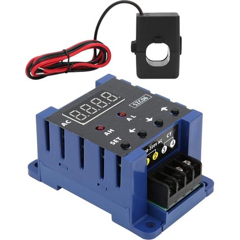 SZC06 AC-Digitalamperemeter 0,3-50A Messbereich untere obere Grenze Alarmverzögerungsrelais mit dualer LED-Anzeige AC110-220V(50A) (1/5)