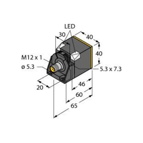 turck induktiver Sensor BI30UCK40AP6X2H1141 30mm PNP M12 x 1