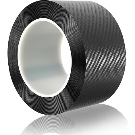 Carbone Adhésif Voiture, 5cm5m 3D Fibre de Carbone Autocollant, Protecteur de Seuil de Garde de Porte de Voiture, Résistant aux Rayures, Imperméable, Convient à la Plupart des Voitures (1/5)