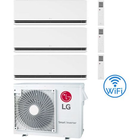 Climatizzatore Condizionatore LG Dualcool Premium R32 Wifi Trial Split Dual Inverter 9000 + 9000 + 12000 BTU con U.E. MU3R19 NOVITÁ Classe A+++/A++ (1/5)