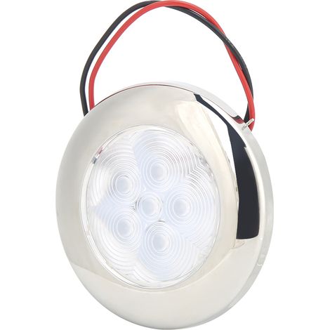Plafonniers LED, lampes en forme de dôme, indice de protection IP66, adaptés aux environnements intérieurs tels que les bateaux, les yachts et les camping-cars. (1/5)