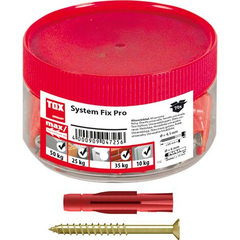 TOX Parkett- & Regalschienenbefestigung System Fix Pro 6x36 mm 70 Stk (1/5)