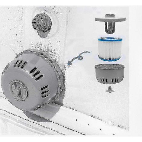 Compatible avec les boîtiers de filtres de spas de marques spécifiques, les accessoires de nettoyage pour spas et jacuzzis, améliorant ainsi la facilité d'entretien. (1/2)