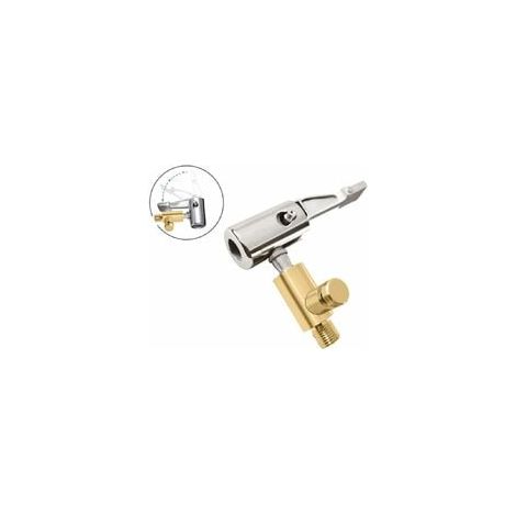 Adattatore per valvola pneumatici auto, ugello di gonfiaggio pneumatici portatile iSpchen con bocca filettata, connettore per pompa d'aria auto, non sgonfia (1/5)