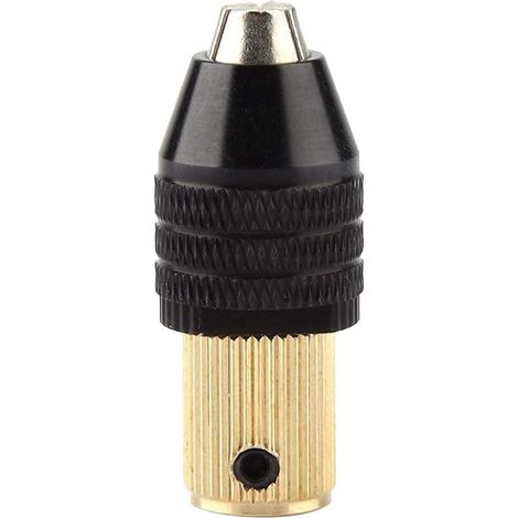 Mandrin autoserrant miniature, mandrin de perceuse avec capacité de serrage 0,3-3,4 mm (trou de 5 mm), accessoire pour perceuse électrique à collet, pour arbre moteur (1/4)