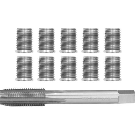 Kit de réparation de filetage de bougie d'allumage : boulon M10x1,25 + taraud M12x1,25 (accessoires automobiles) (1/5)