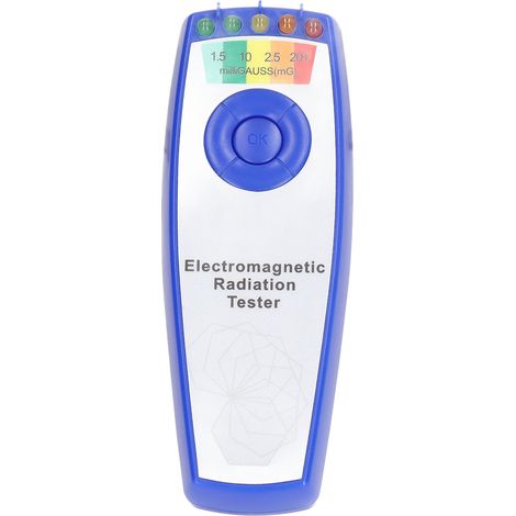 Détecteur EMF 5 Niveaux, Moniteur de Rayonnement Électromagnétique Portable, Appareil de Mesure ABS à Réponse Immédiate (1/5)