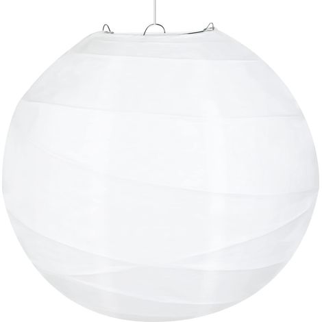 1 x Chinese Paper Lantern Lampshade for Weddings and Parties, Diameter 30 cm, White (1/5)