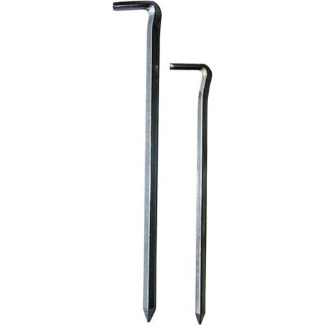 Piquets Carrés Acier 160mm Robustesse Et Stabilité - Cao Camping
