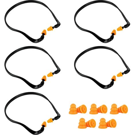 5 Pcs Bouchon d'oreille Anti Bruit, Protection Auditive Travail14,5x14,8cm (1/5)