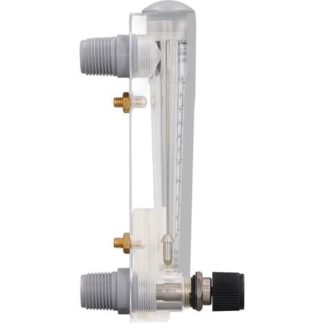 Débitmètre à panneau 0,2-2 GPM, testeur de débitmètre de liquide en acrylique pour la mesure et le contrôle