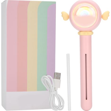 Tragbarer USB-Diffusor für ätherische Öle – Mini-Luftreiniger für Schlafzimmer und Büro – Rosa (1/5)