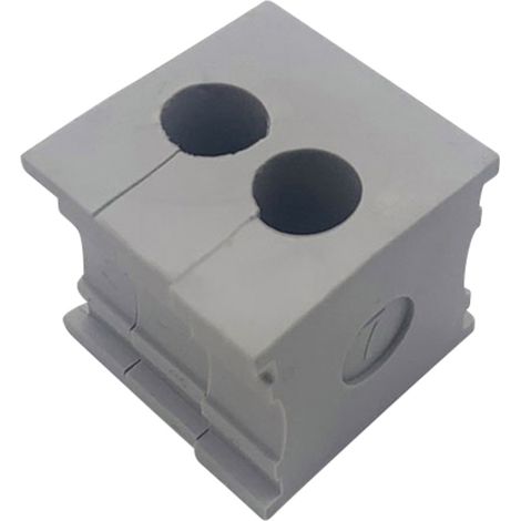 TRU COMPONENTS ELT 2/7 Kabeldurchführung geschlitzt Klemm-Ø (max.) 7 mm Elastomer Grau 1 St. (1/3)